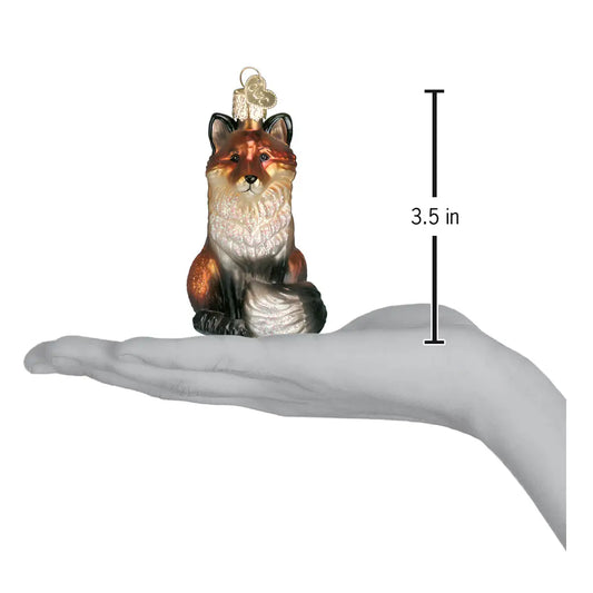 Christmas fox ornament
