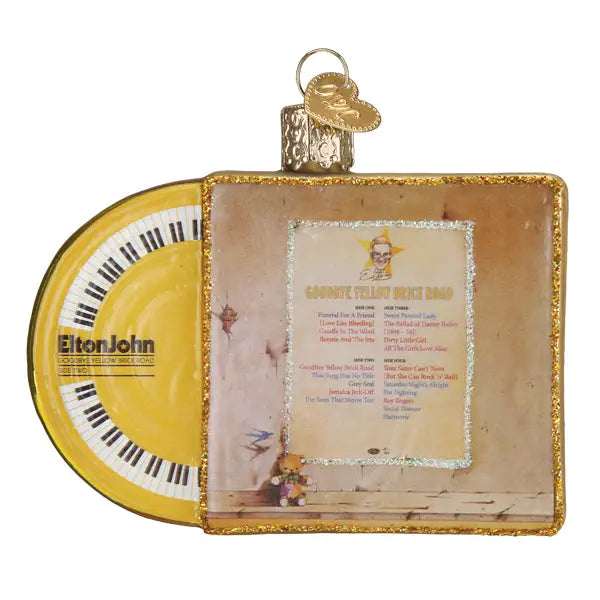 Elton John Record Ornament